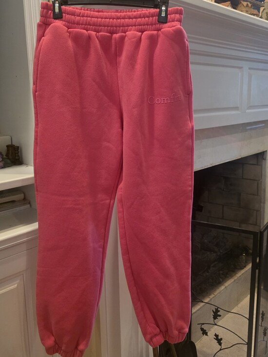 Comfrt Pants - Comfrt Pink Fleece Jogger Pants - Cozy Women's Track Joggers